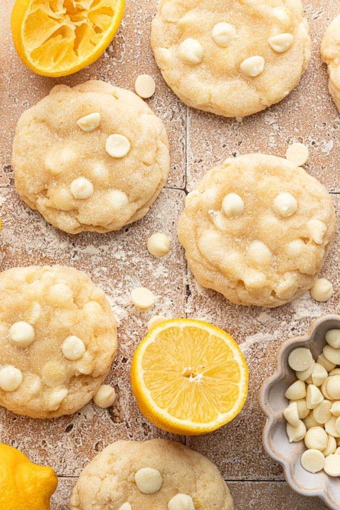 Lemon White Chocolate Chip Cookies