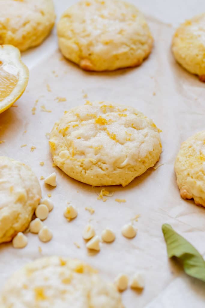 Lemon White Chocolate Chip Cookies • Kroll's Korner