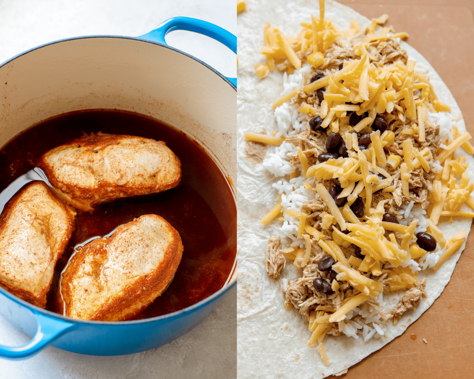 Chipotle Chicken Quesadillas with Rice • Kroll's Korner