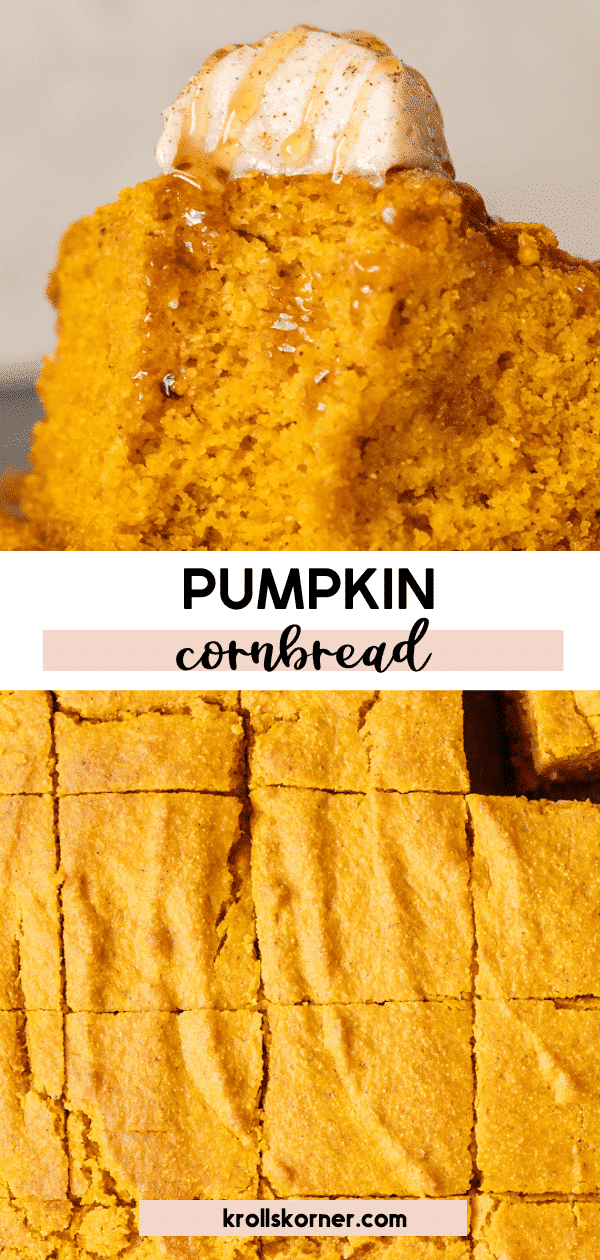 Pumpkin Cornbread with Whipped Butter • Kroll's Korner