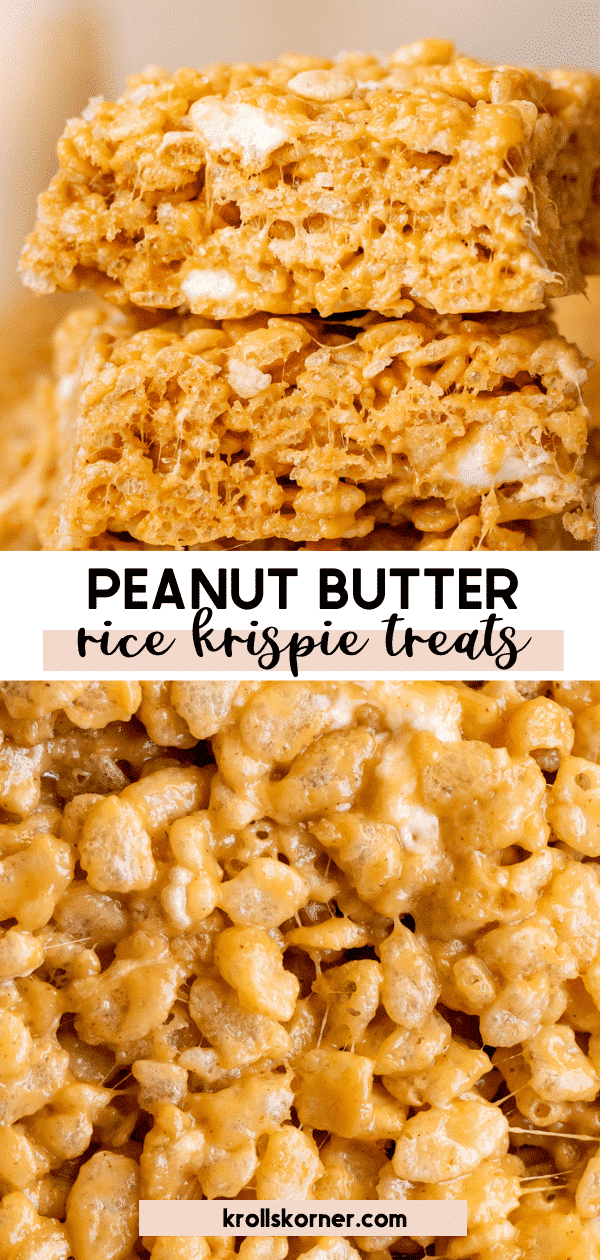 Peanut Butter Rice Krispie Treats • Kroll's Korner