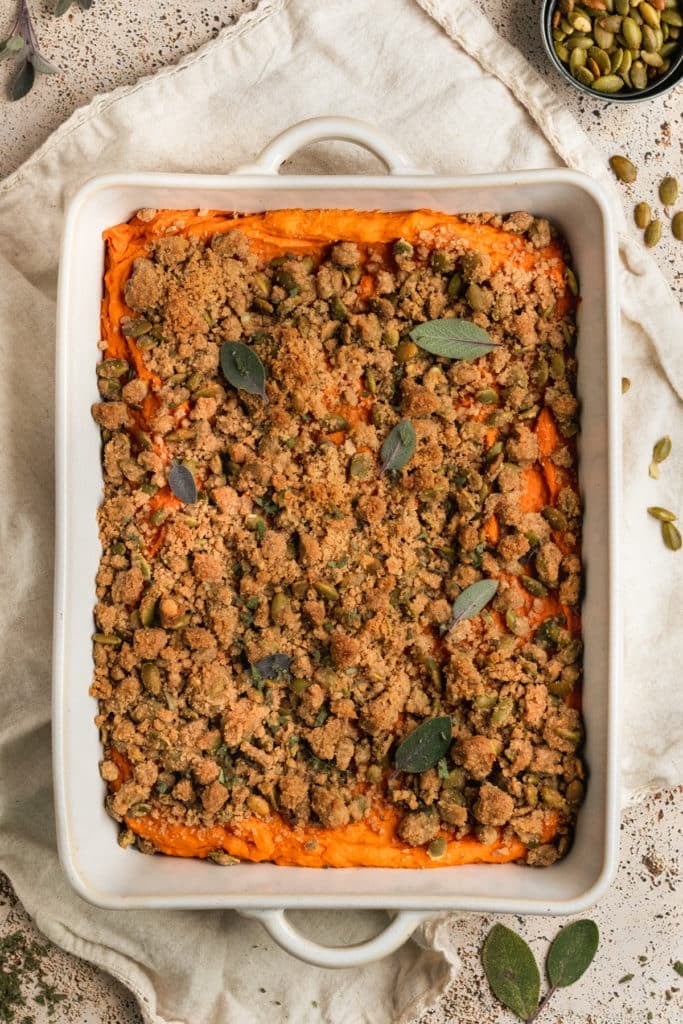 Make Ahead Sweet Potato Casserole • Kroll's Korner