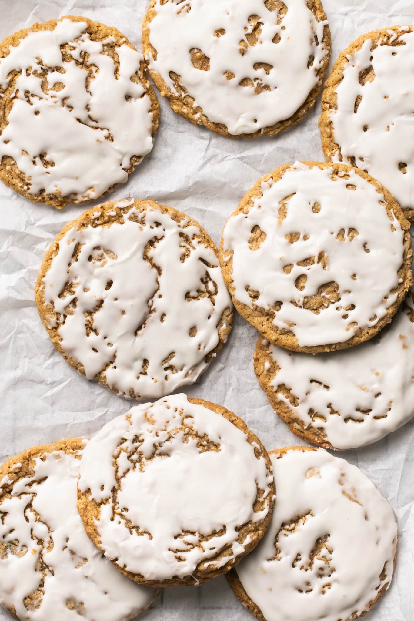 Iced Oatmeal Cookies - Olives + Thyme