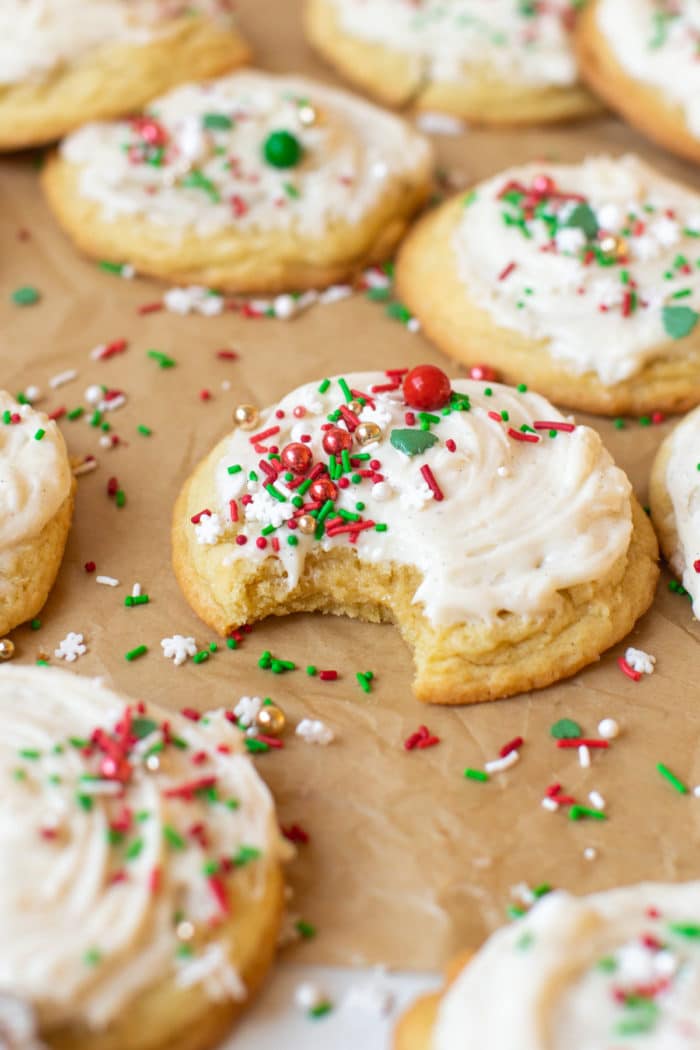 Drop Sugar Cookies with Vanilla Buttercream Frosting • Kroll's Korner