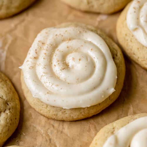Eggnog Cookies with Cream Cheese Frosting • Kroll's Korner