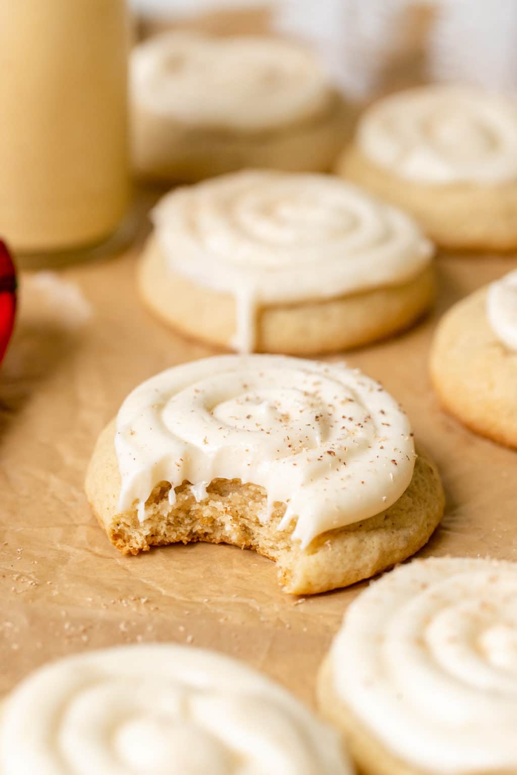 Eggnog Cookies with Cream Cheese Frosting • Kroll's Korner