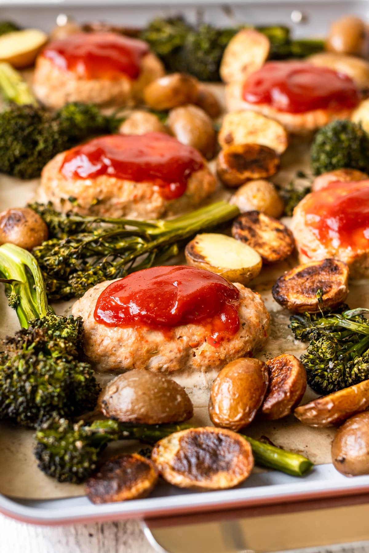 Sheet Pan Mini Meatloaves - Our Best Bites Bites