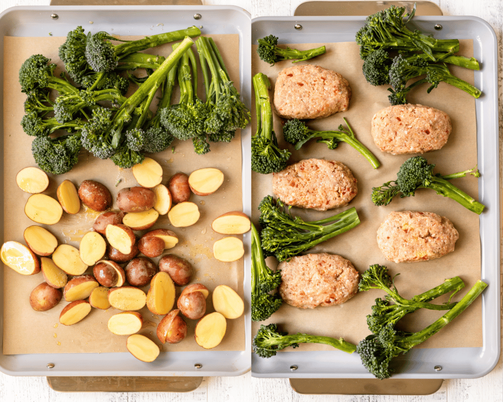 Mini Turkey Meatloaf Sheet Pan Dinner - Rachel Cooks®