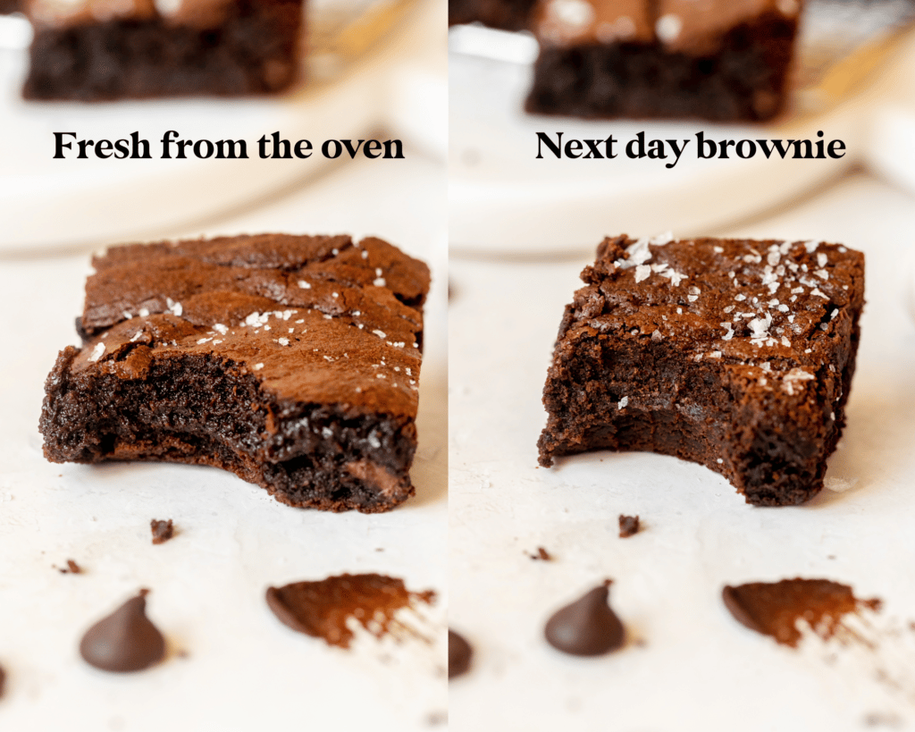 brownies topped with flaky sea salt.