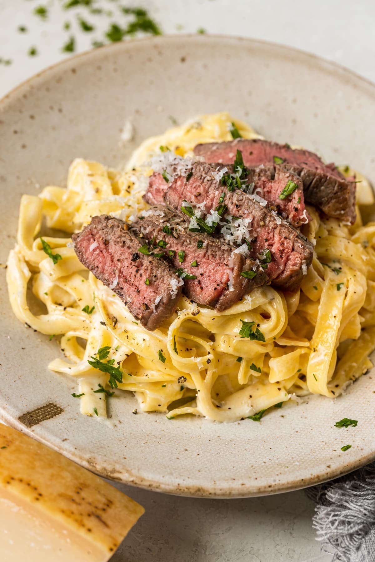 Steak and on sale pasta recipes