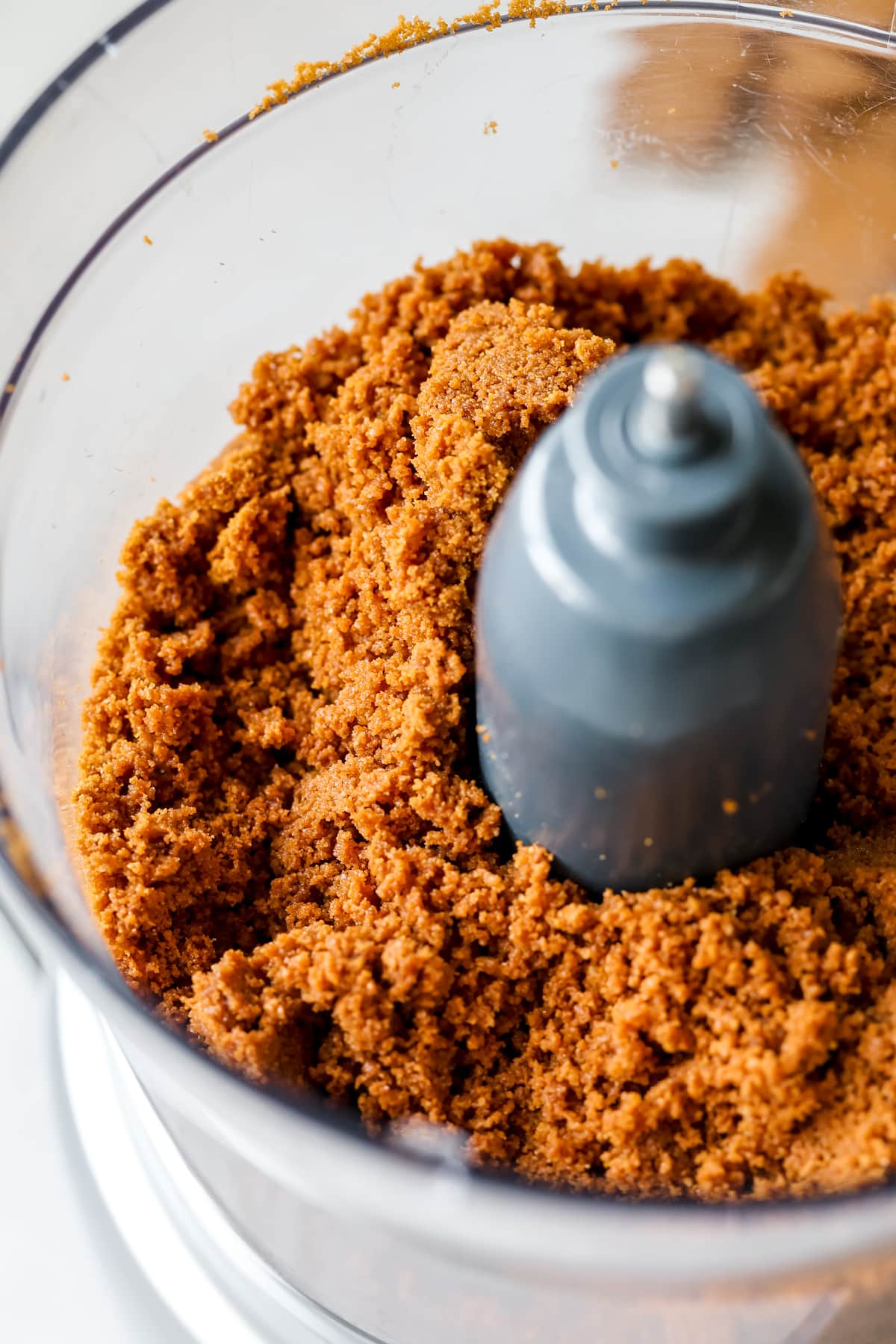 biscoff cookies blended up in a food processor with melted butter. 