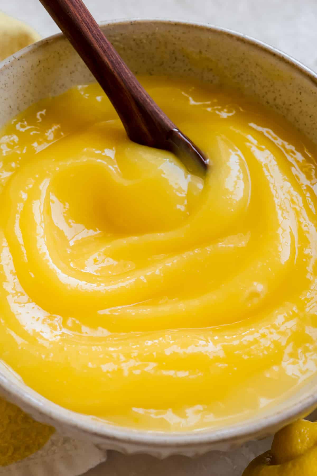 curd in a glass bowl. 