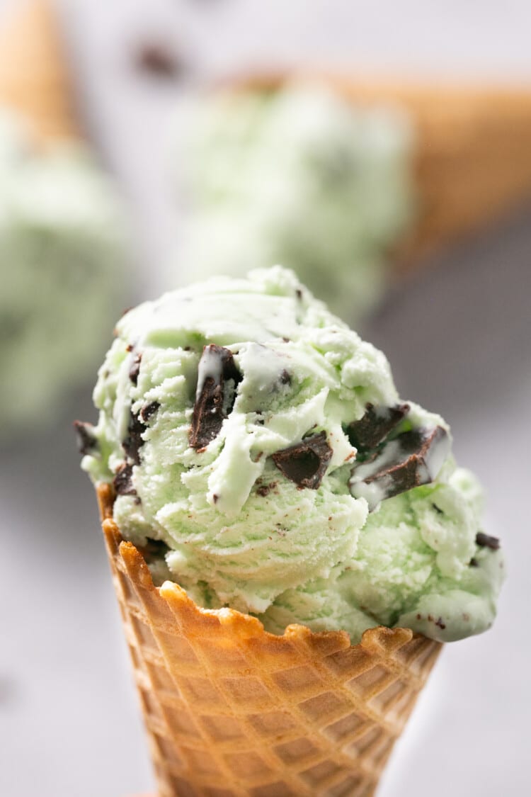 Chocolate Chip Mint Ice Cream • Kroll's Korner