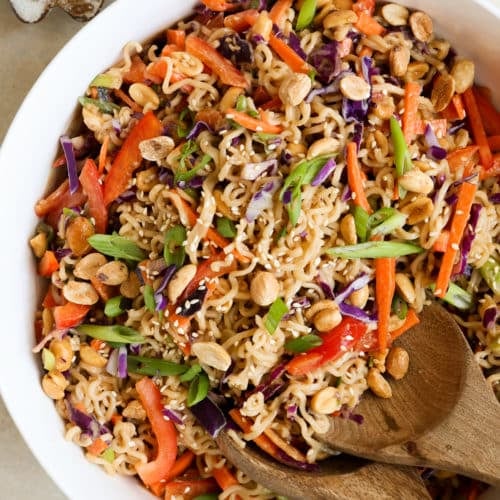 Cold Noodle Salad with Peanut Dressing • Kroll's Korner