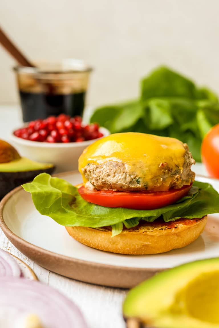 Ground Turkey Burgers with Pomegranate Ketchup • Kroll's Korner