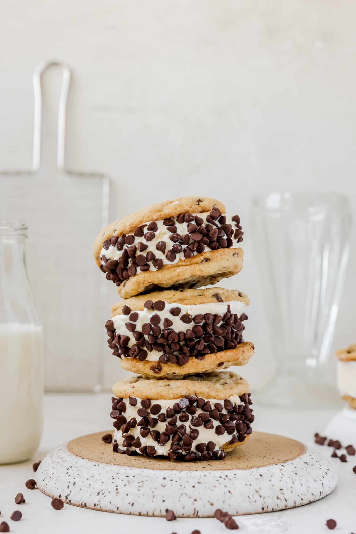 The Homemade Chipwich: Chocolate Chip Cookie Ice Cream Sandwich