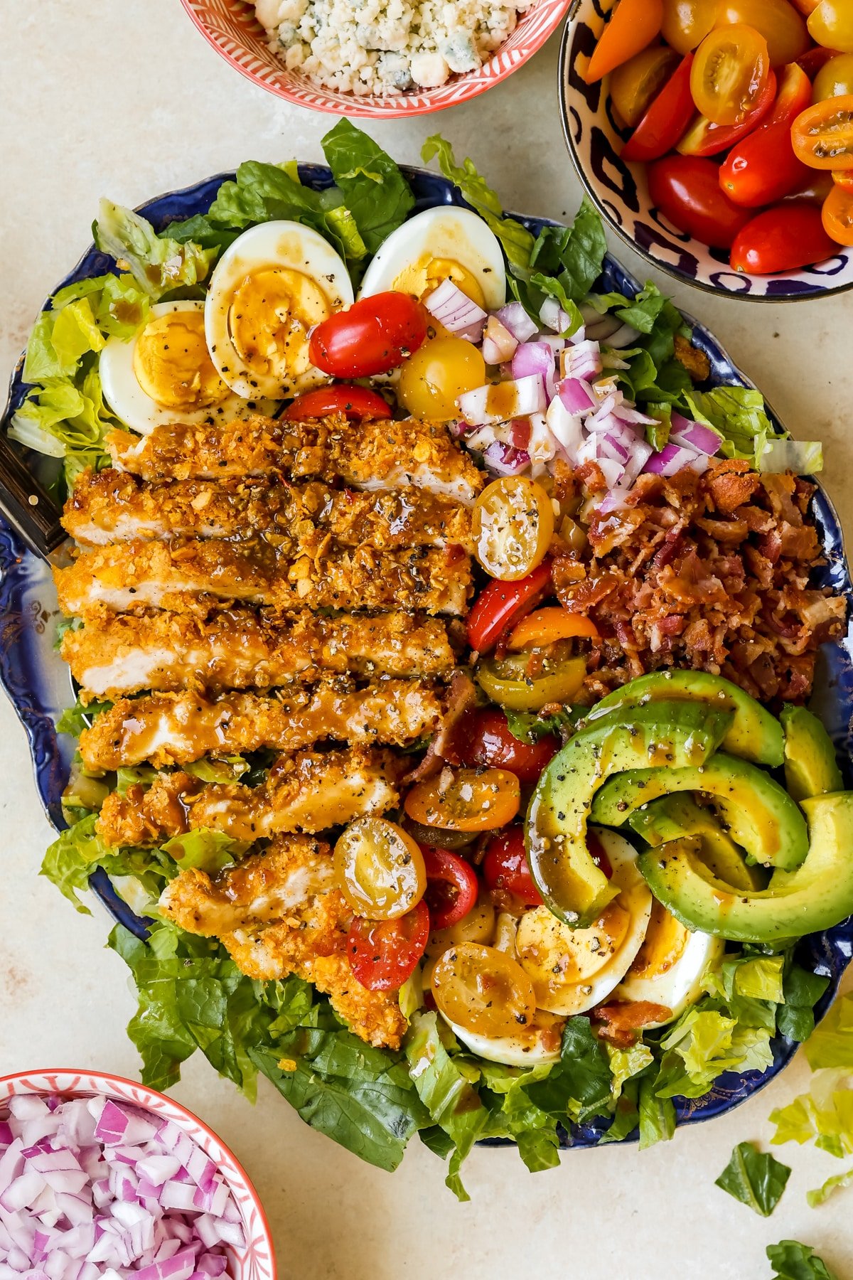 Avocado Chicken Chopped Salad - Served From Scratch