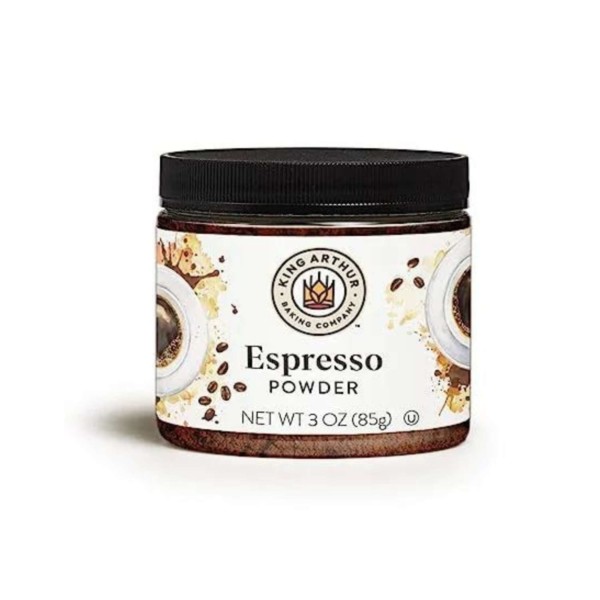 tub of espresso powder