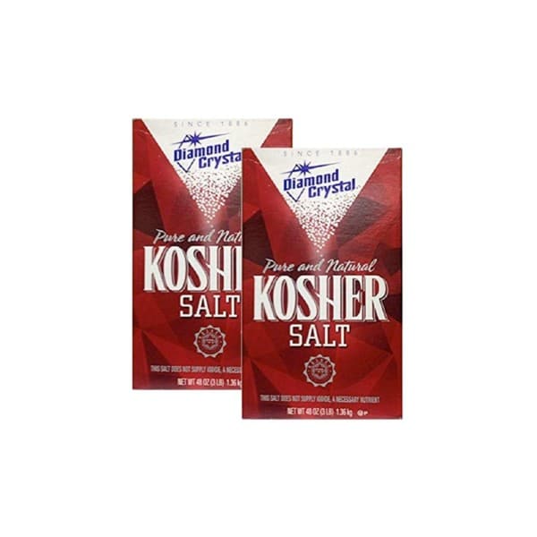 two boxes of kosher salt