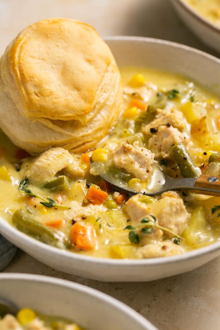 Slow Cooker Chicken Pot Pie Soup • Kroll's Korner