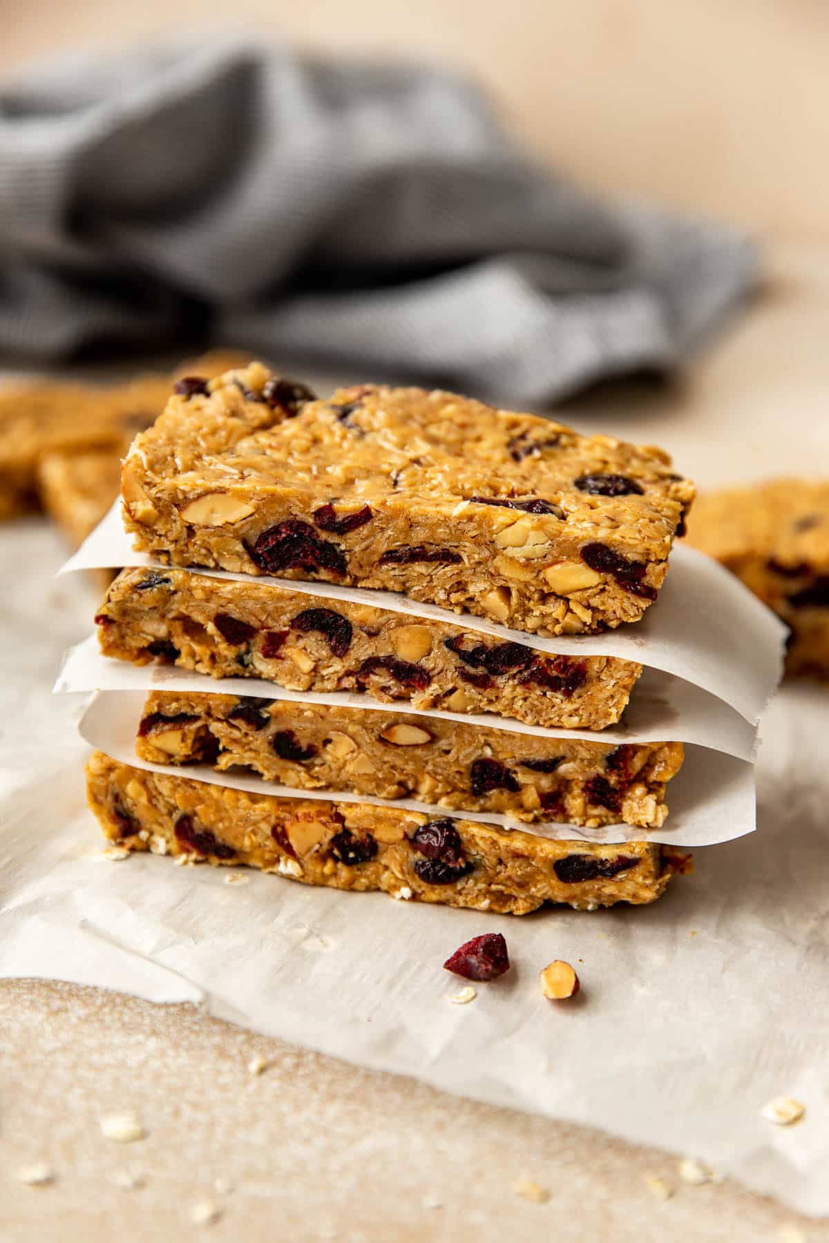 energy bars stacked on top of each other. 