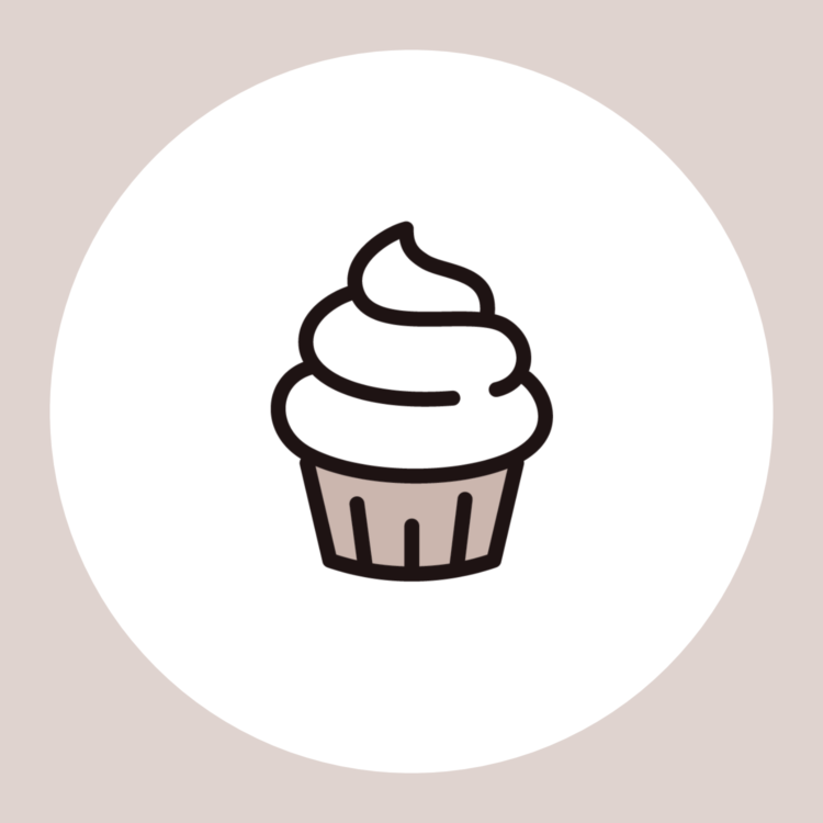 drawing of a cupcake with frosting
