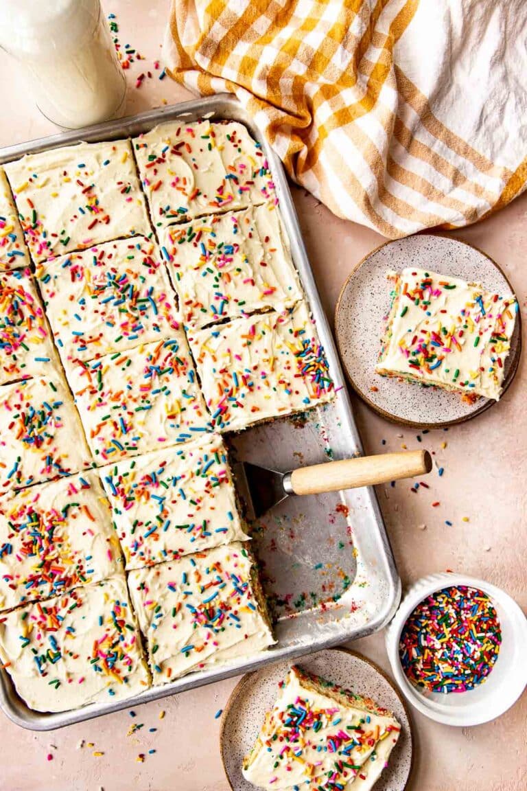 Crowd Favorite Funfetti Sheet Cake • Kroll's Korner