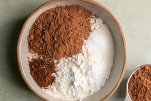 dry ingredients in a large bowl.