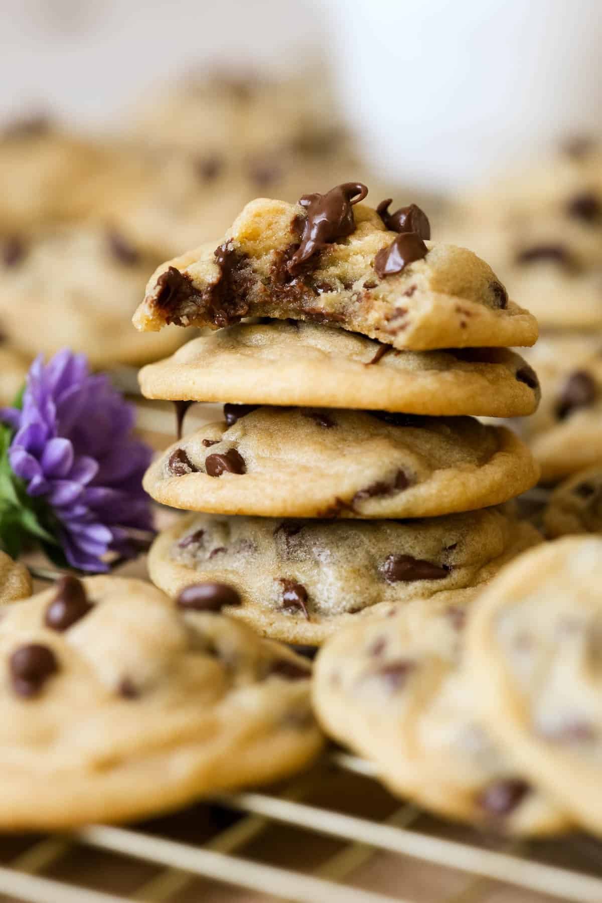 cookies stacked on top of each other.