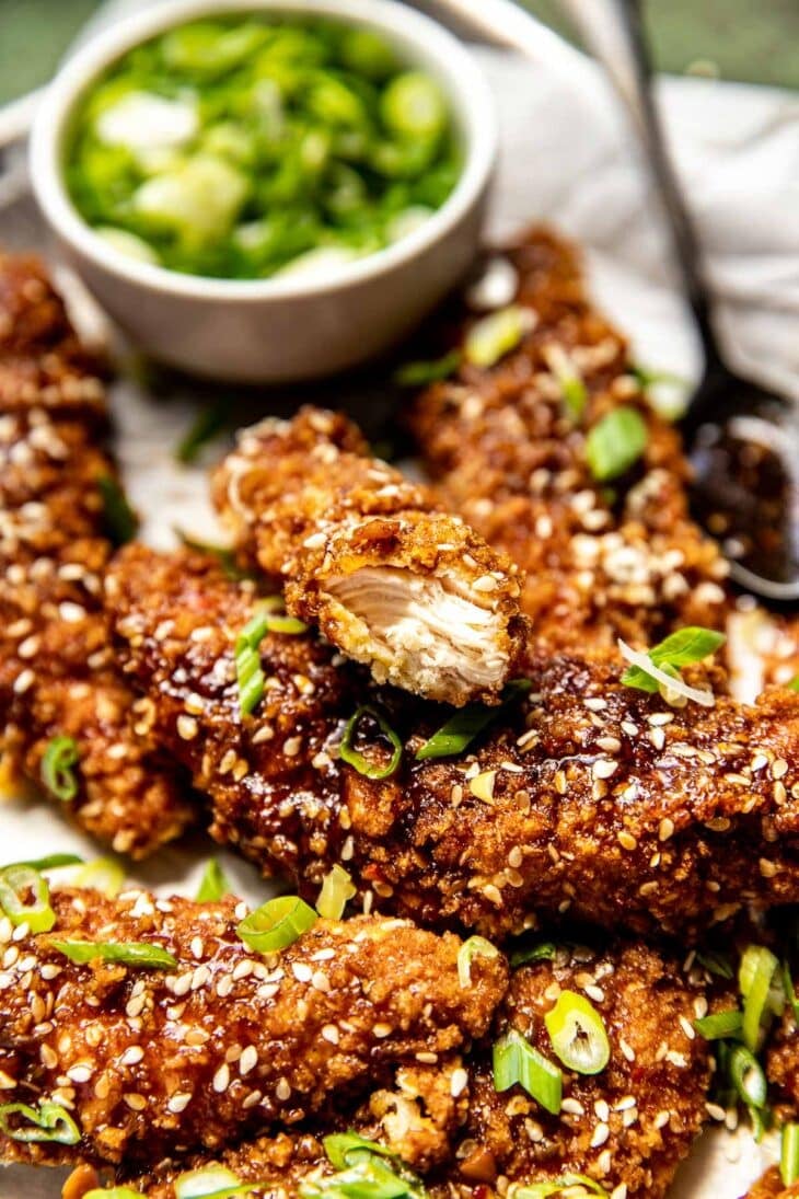 Crispy Sesame Chicken (Baked, Not Fried!) |Kroll's Korner