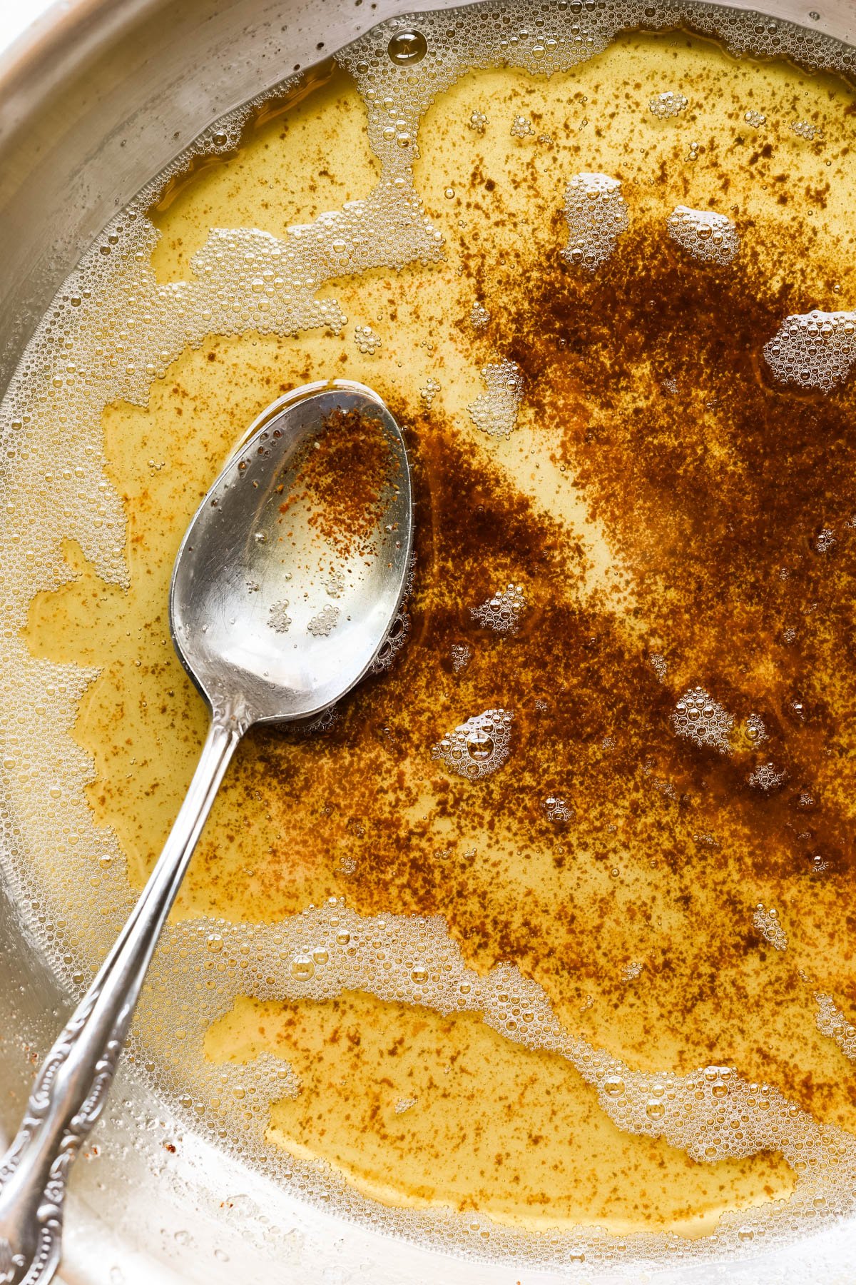 brown butter in a skillet. 