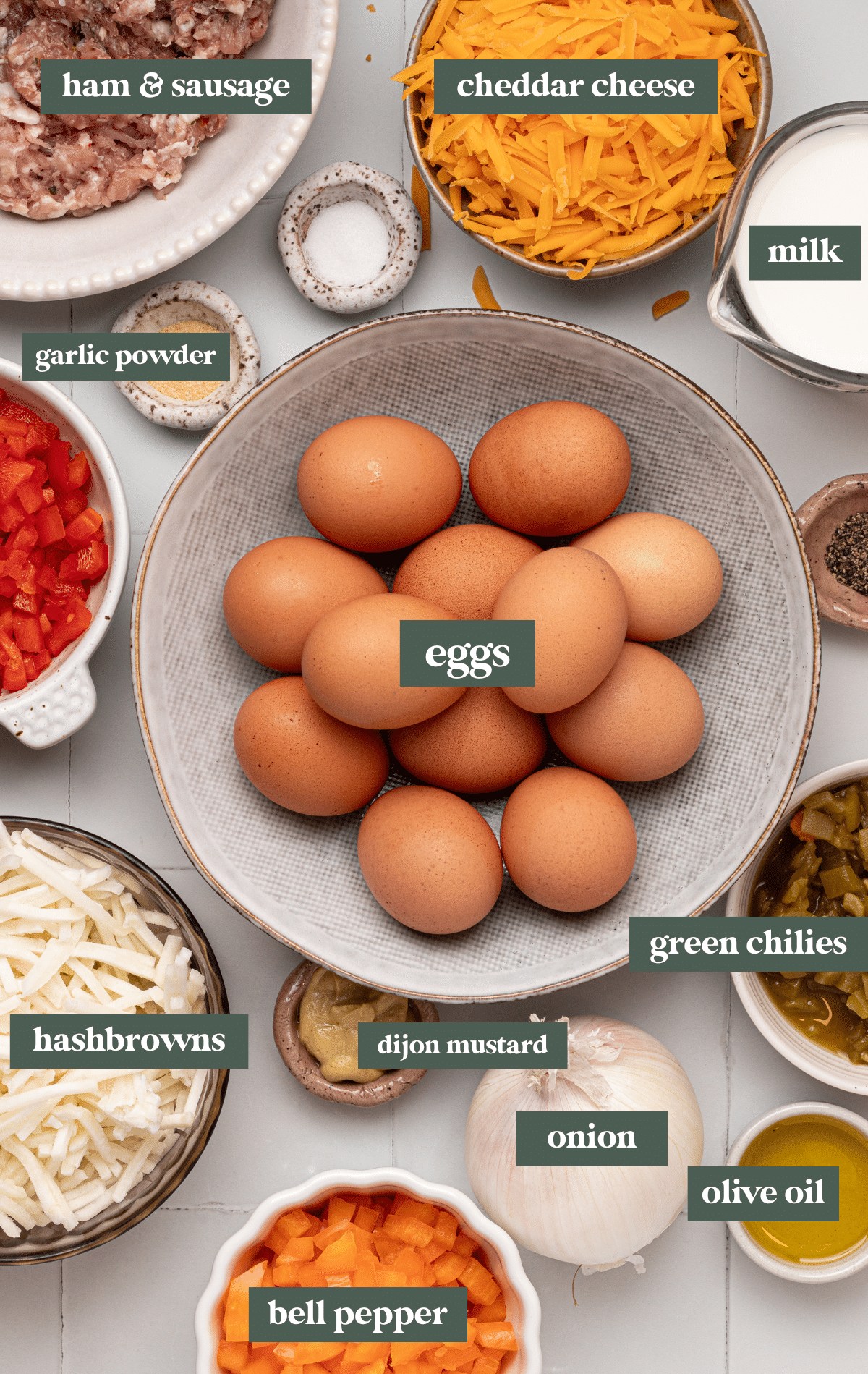 ingredients for slow cooker breakfast casserole