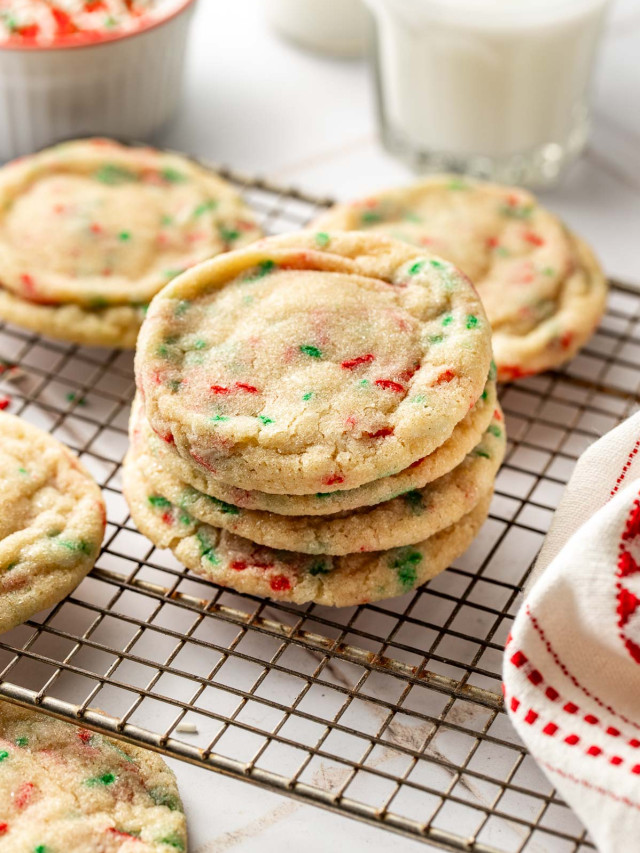 Christmas Sprinkle Sugar Cookies