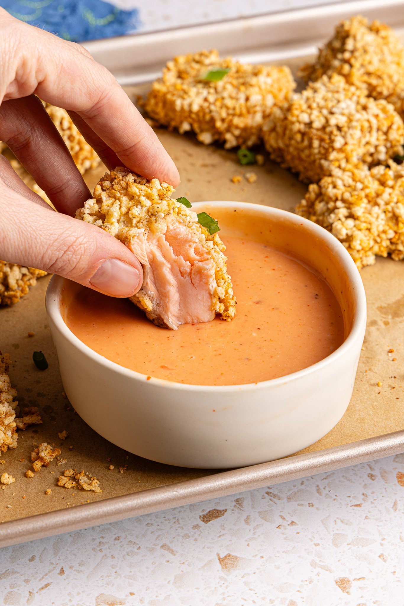 Salmon Nuggets with Bang Bang Sauce - 7