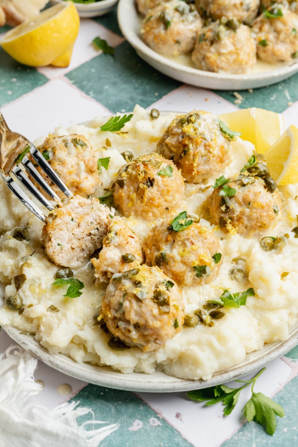 Chicken Piccata Meatballs chicken-piccata-meatballs
