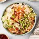 Featured image for chili crisp chicken bowls.
