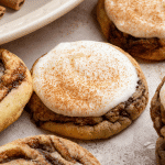Featured image for cinnamon roll cookies.