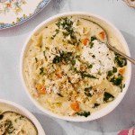 Featured image for white lasagna chicken soup.